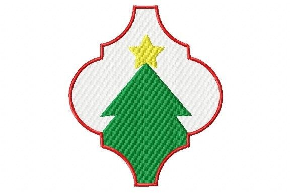 A Delicate and Playful Christmas Tree Arabesque Ornament