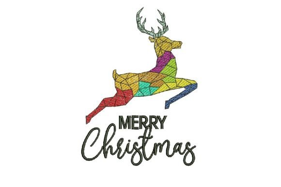 A Designer's Review of the Abstract Polygonal Deer Embroidery