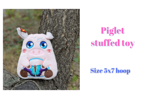 A Designer's Review: The Piglet Plush Doll ITH Embroidery
