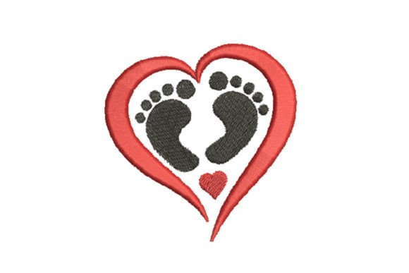 A Review of Baby Feet with a Heart Embroidery Design