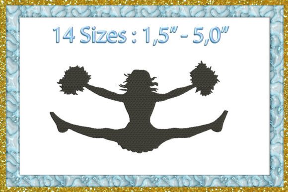 Cheerleader Embroidery Design Review for Business Merch