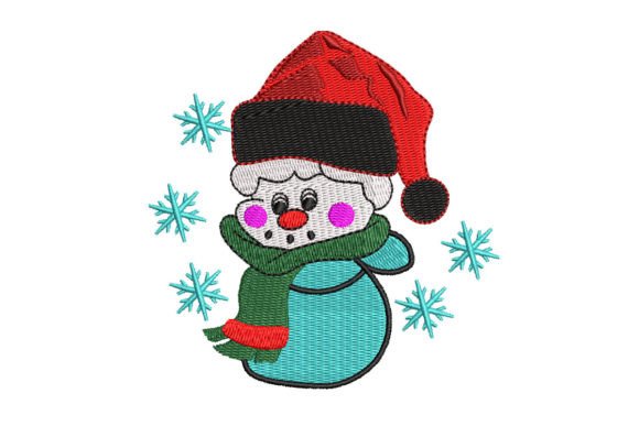 Christmas Snow Man Embroidery for Craft Fair Success
