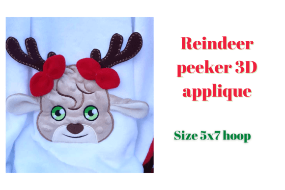 Crafting Heartfelt Gifts with the Reindeer Peeker Applique ITH