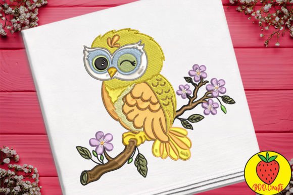 Evaluating the Lovely Golden Owl Embroidery Design