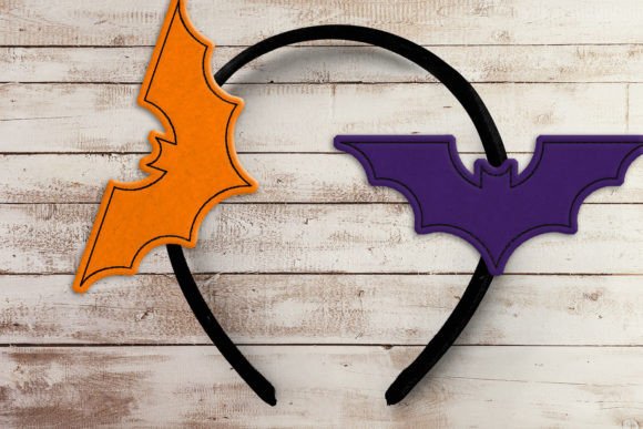 Gothic Bat Embroidery Design for Business Merchandise
