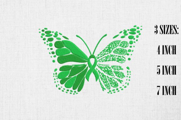 Mental Health Butterfly Green Ribbon: A Seasonal Embroider's Review