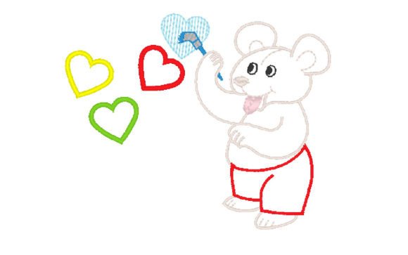 Painter Bear: A Versatile Embroidered Companion for Seasonal Joy