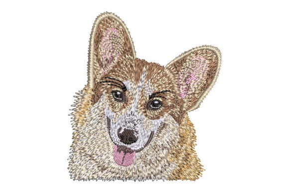 Pembroke Welsh Corgi Embroidery Design for Business Merchandise