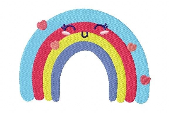 Smiley Face Boho Rainbow Embroidery Review