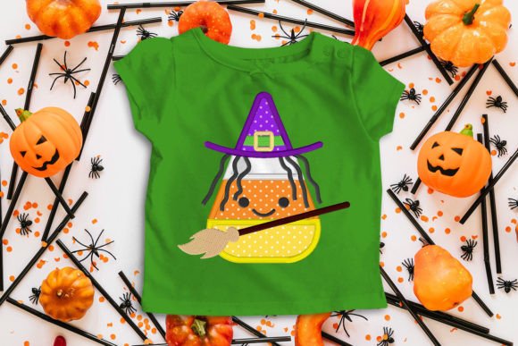Spooky Candy Corn Witch Applique Embroidery Review